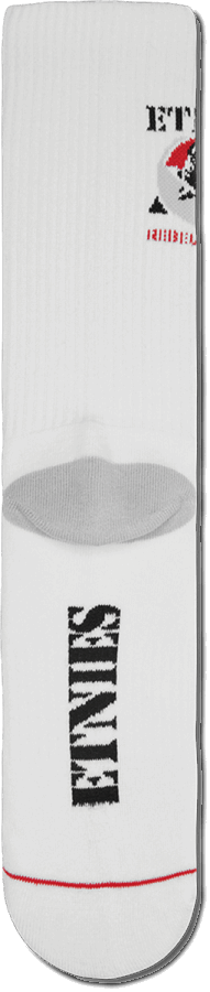 Etnies White REBEL SPORTS CREW SOCK